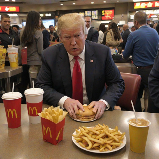 donald trump at mcdonalds