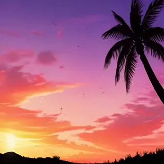cute sunset wallpaper