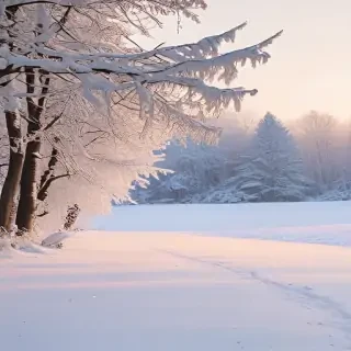 winter zoom background