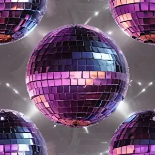 transparent disco ball