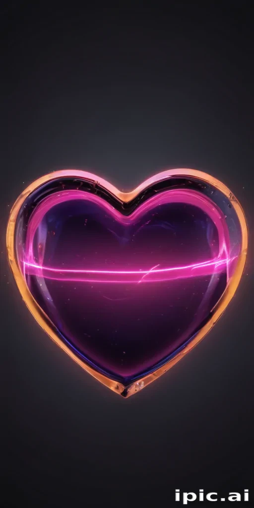 neon heart png