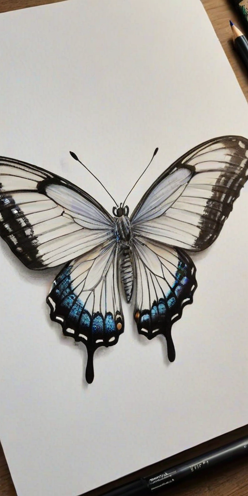 drawing pic of butterfly