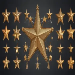 christmas stars clipart