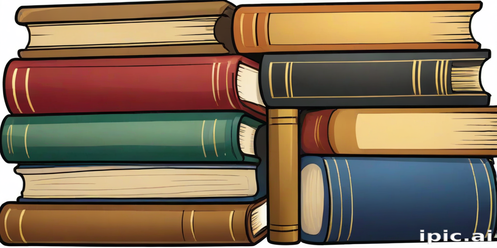 books stacked clipart