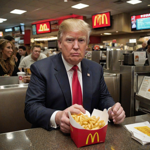 donald trump at mcdonalds