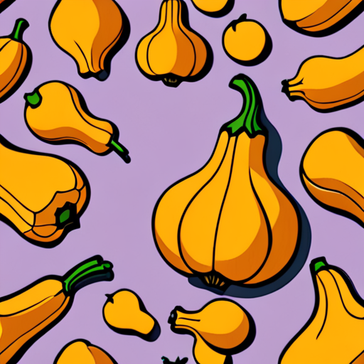BUTTERNUT SQUASH cartoon