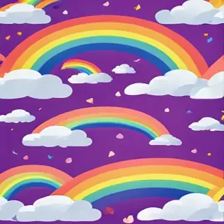 cute rainbow background