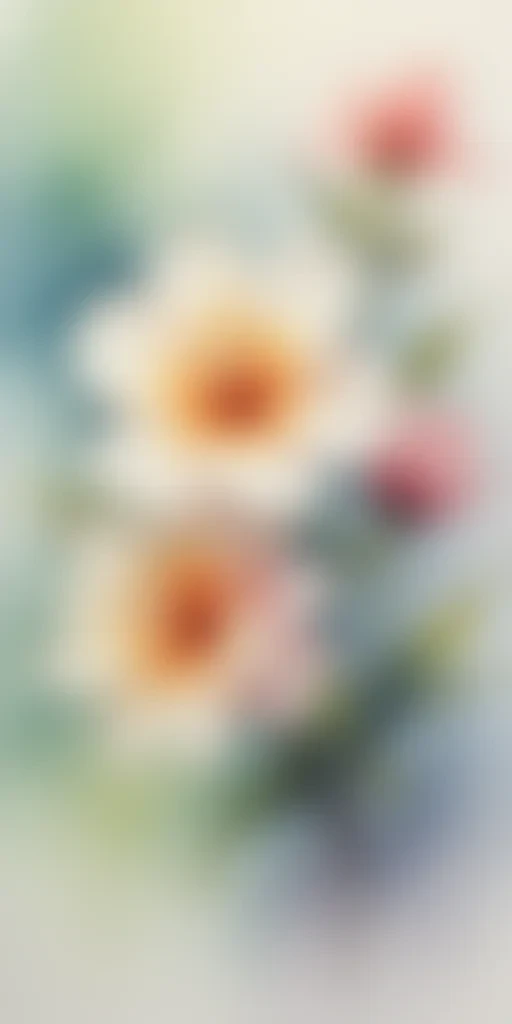 flower watercolor background