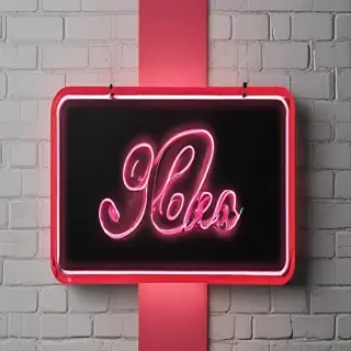 neon sign mockup