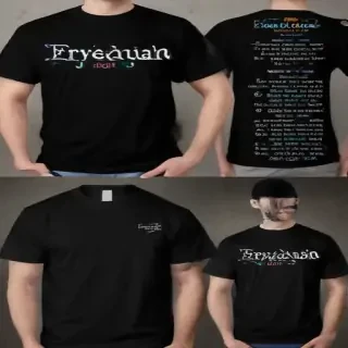 black tee mockup