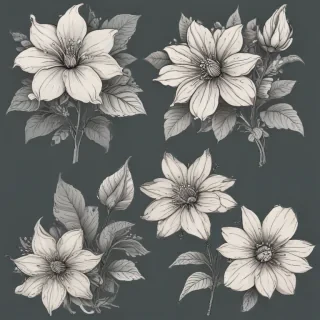 flower outline png
