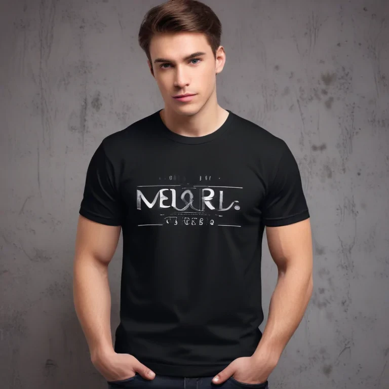black mockup t shirt
