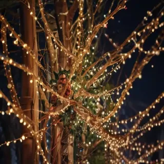 christmas lights iphone wallpaper