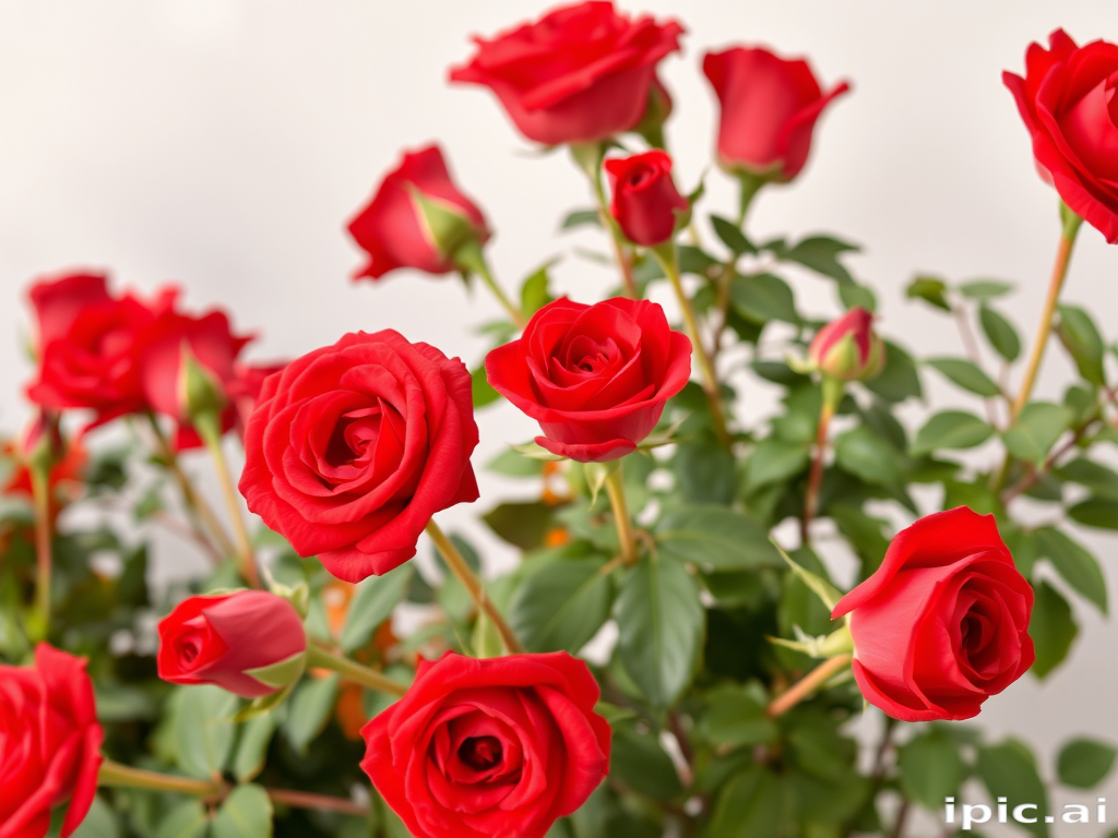 red roses aesthetic