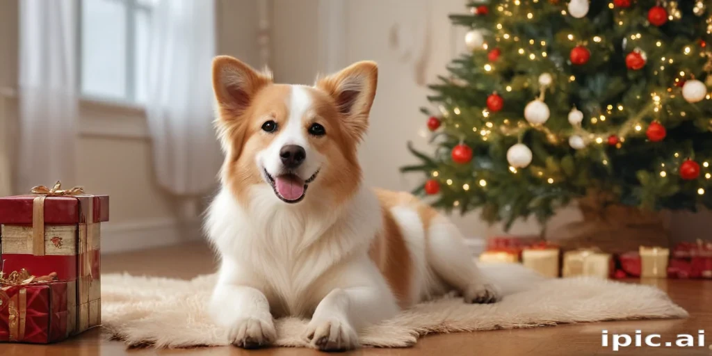 wallpaper christmas dog