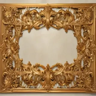 gold border transparent