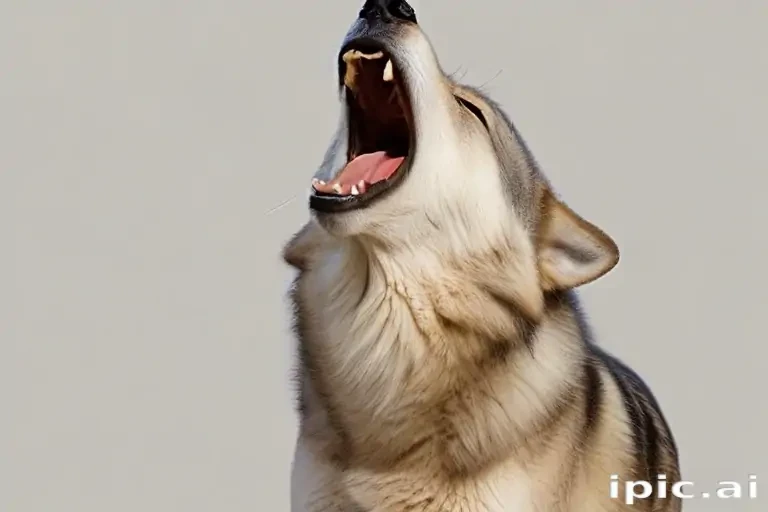 wolf howling png