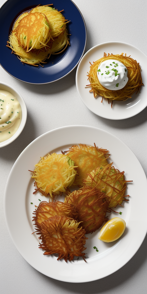 what is served with potato latkes