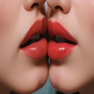 aesthetic kiss