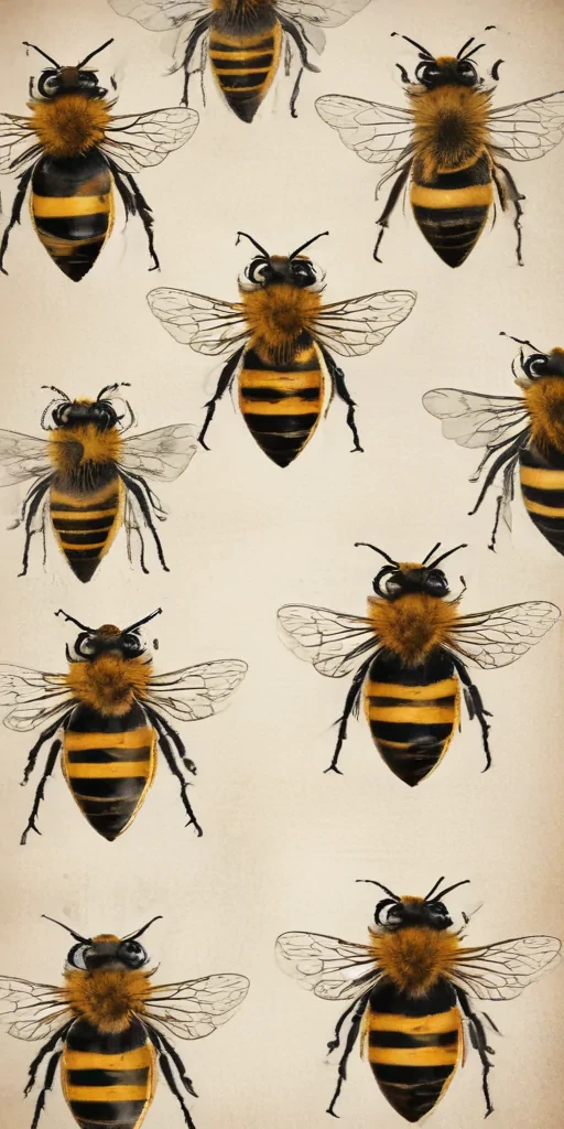 free vintage bee printables