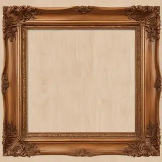 wooden picture frame png