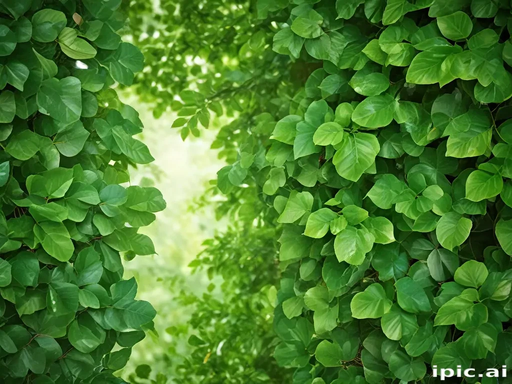green leaves background