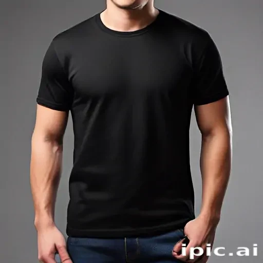 black mockup t shirt