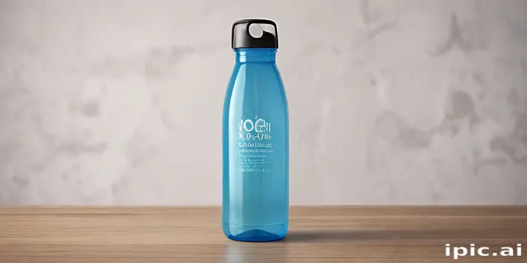 water bottle mockup