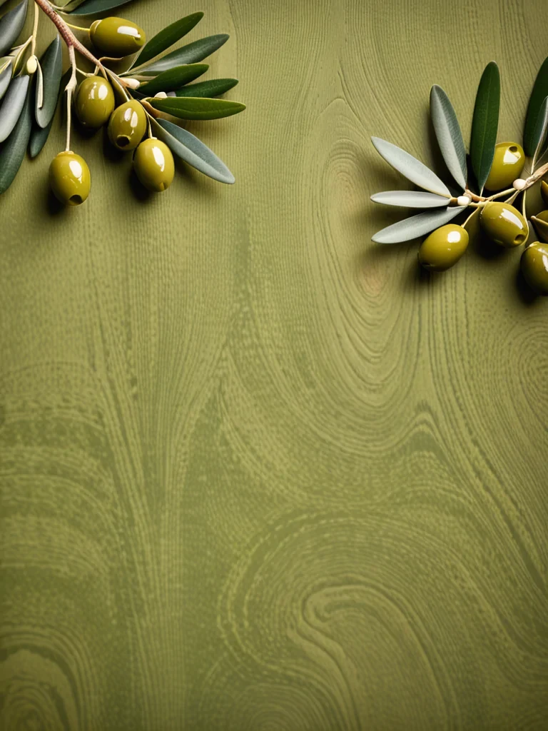 olive green background
