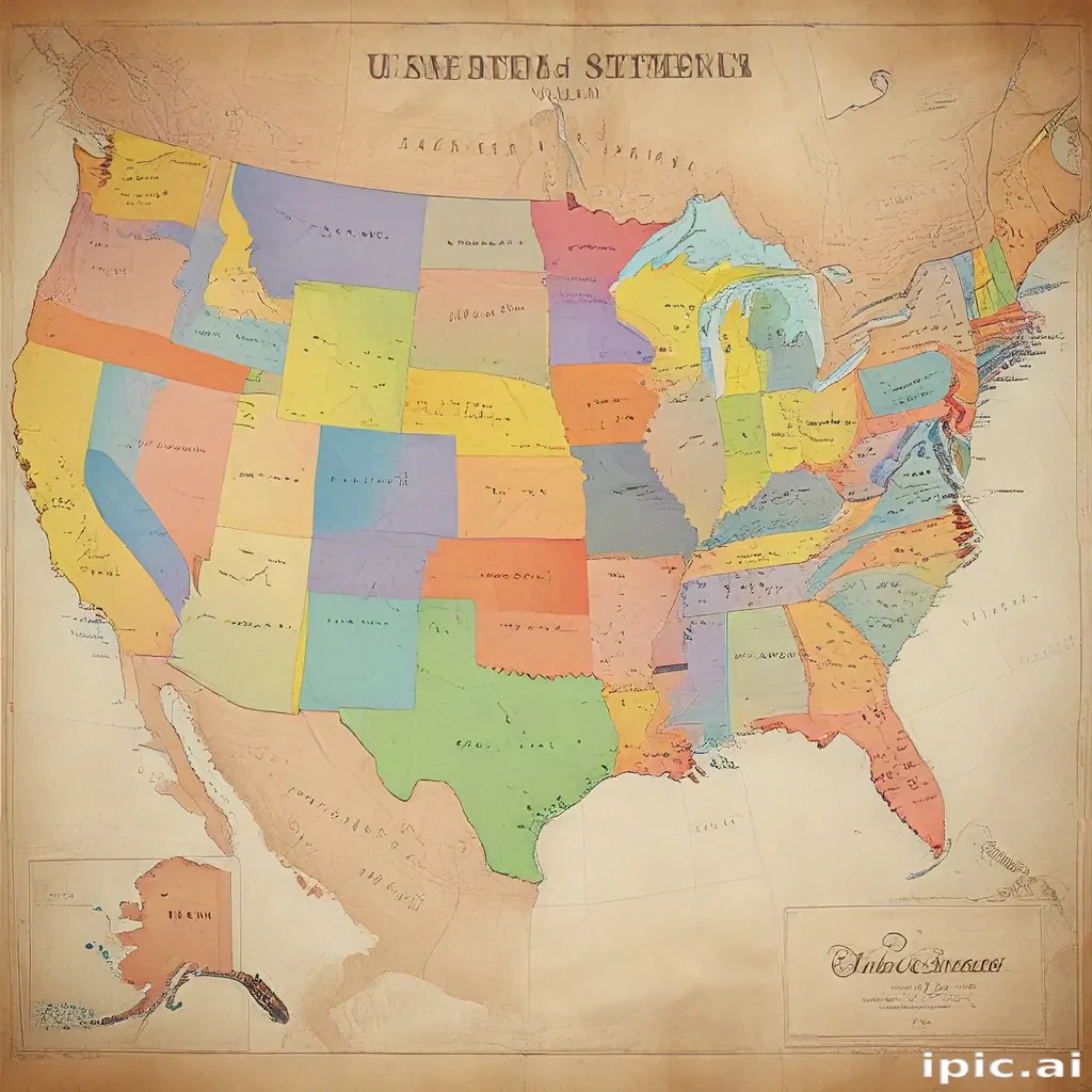 map of the us states