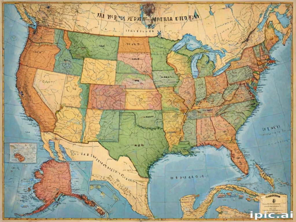 map united states