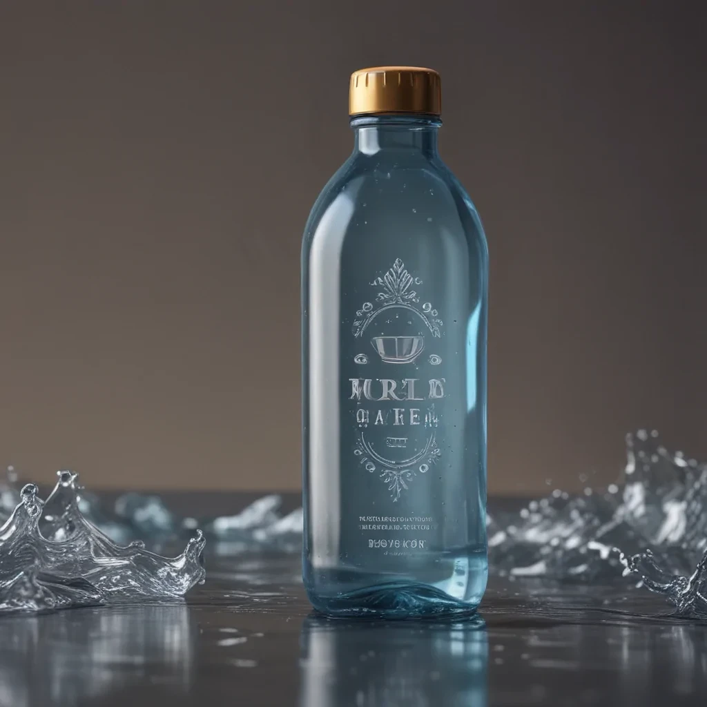 water bottle mockup