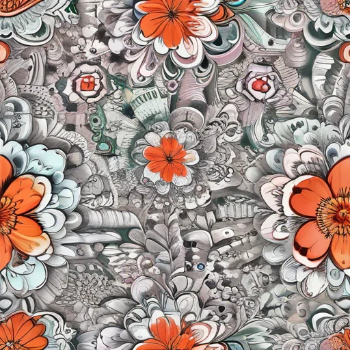 flower doodle art