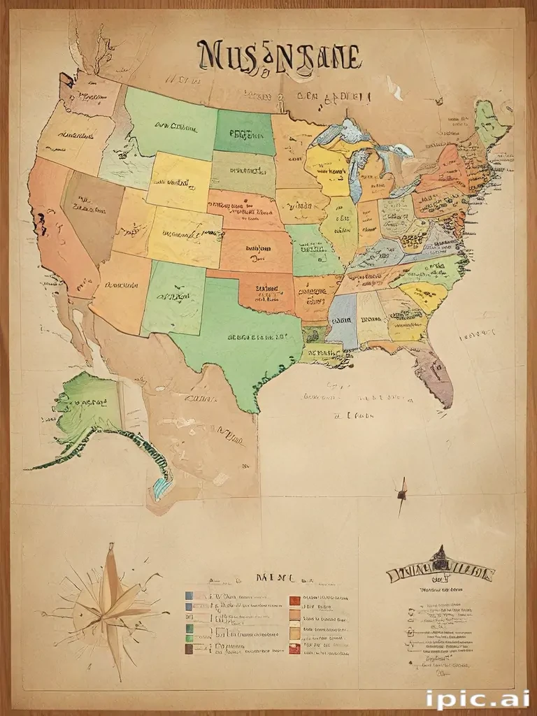 map of the us states