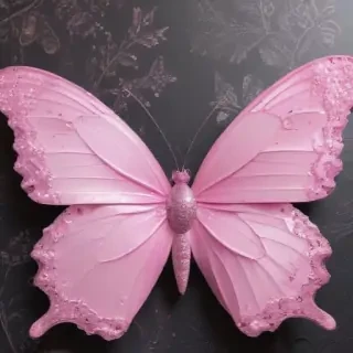 glitter pink butterfly wallpaper