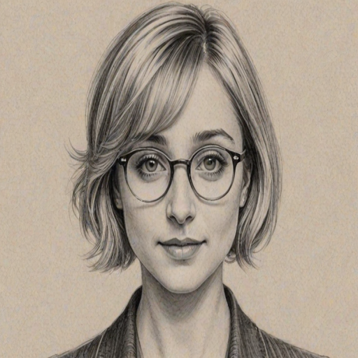 Fetching Allison Mack, pencil sketch, portrait of Captivating woman 1928s in glasses, hair style beatnik, outline, clear lines, fine lines, 8k