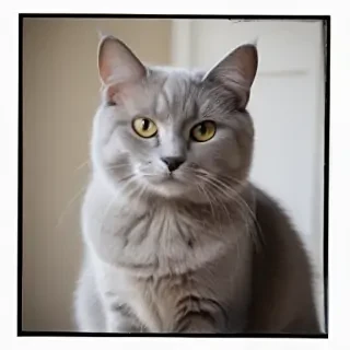 grey cat