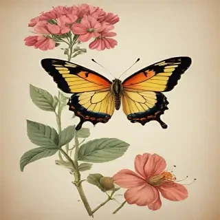 vintage butterfly illustration