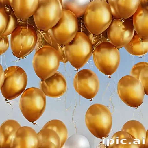 golden balloons