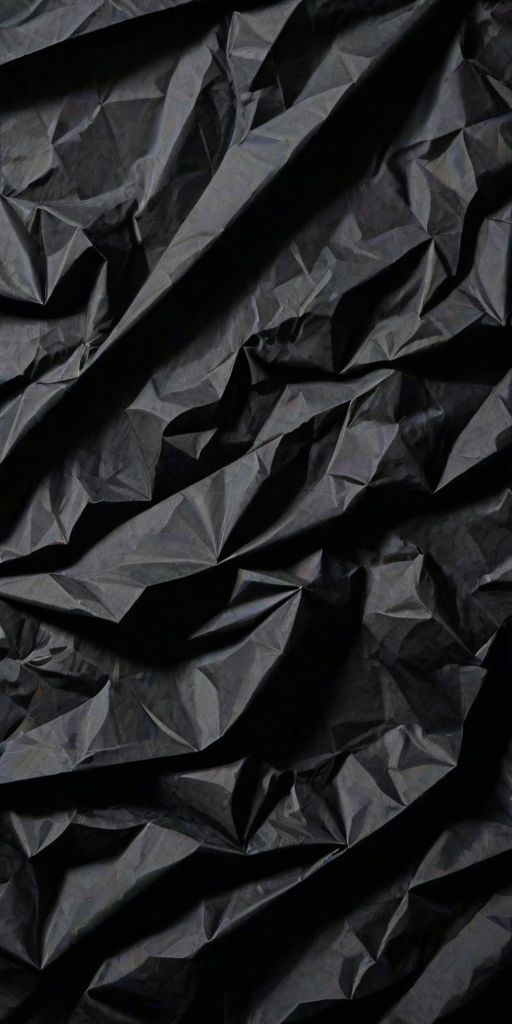 crumpled black paper