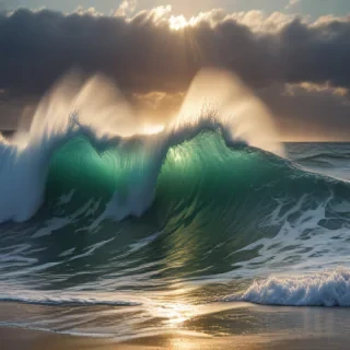 waves transparent