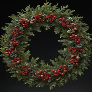 christmas wreath transparent