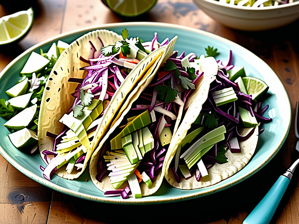 tangy cabbage slaw for fish tacos