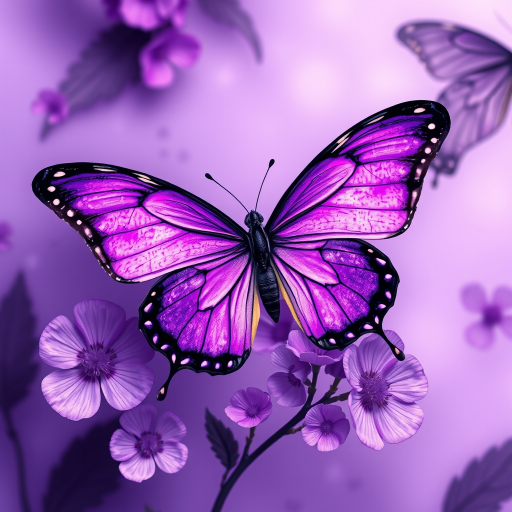 purple butterfly wallpaper aesthetic