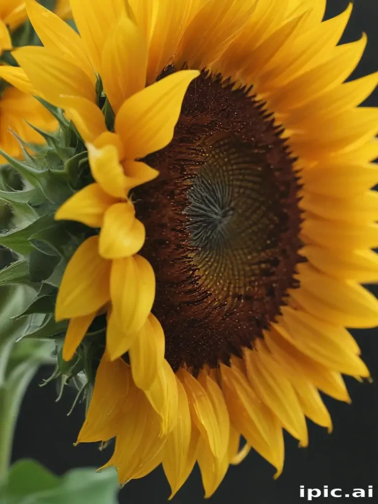 sunflower outline
