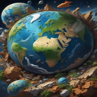 cartoon picture of planet earth
