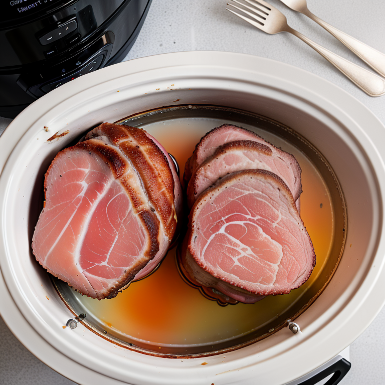 ham steaks in the crockpot