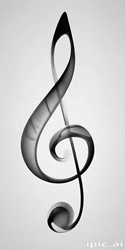 transparent music note