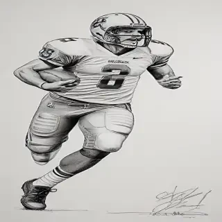 football drawing