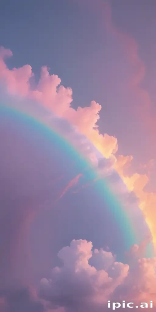 pastel rainbow aesthetic wallpaper